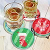 [Upgrade]6pcs/set DIY Diamond Painting Waterproof Case Classic Xmas Coaster Gift Decor Set
