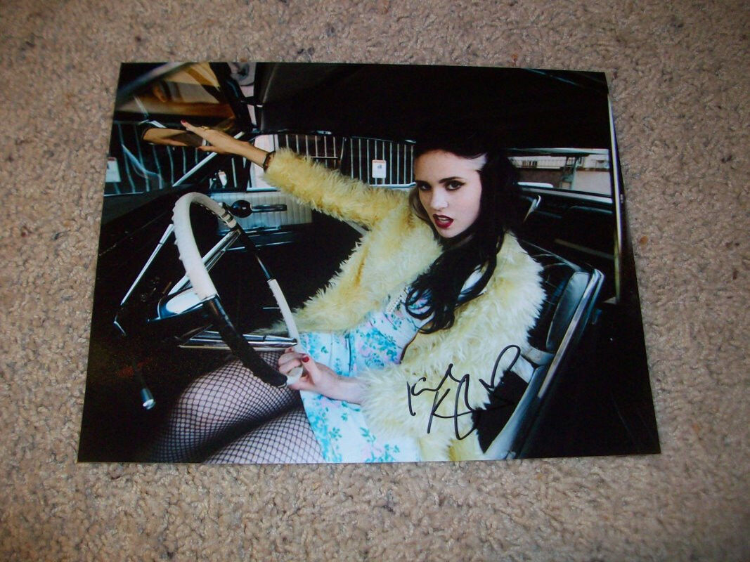 KATE NASH GIRL TALK SIGNED AUTOGRAPH 8x10 Photo Poster painting C