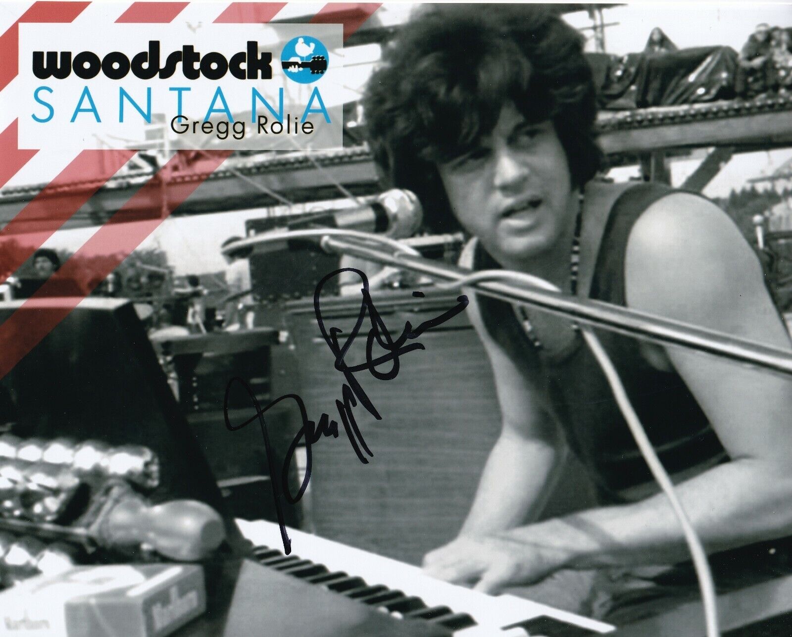 Gregg Rolie REAL hand SIGNED Photo Poster painting #1 COA Autographed Woodstock Journey Santana