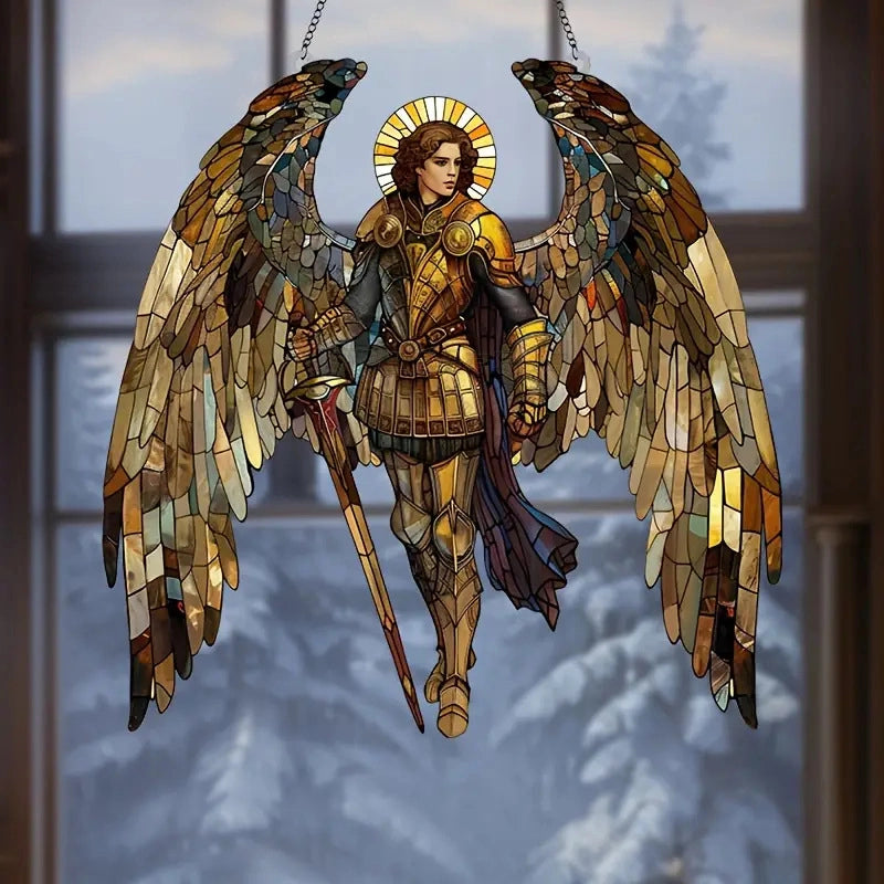 Vintage Style Artistic Human Animal Flower Arylic Pendant Window Accessories