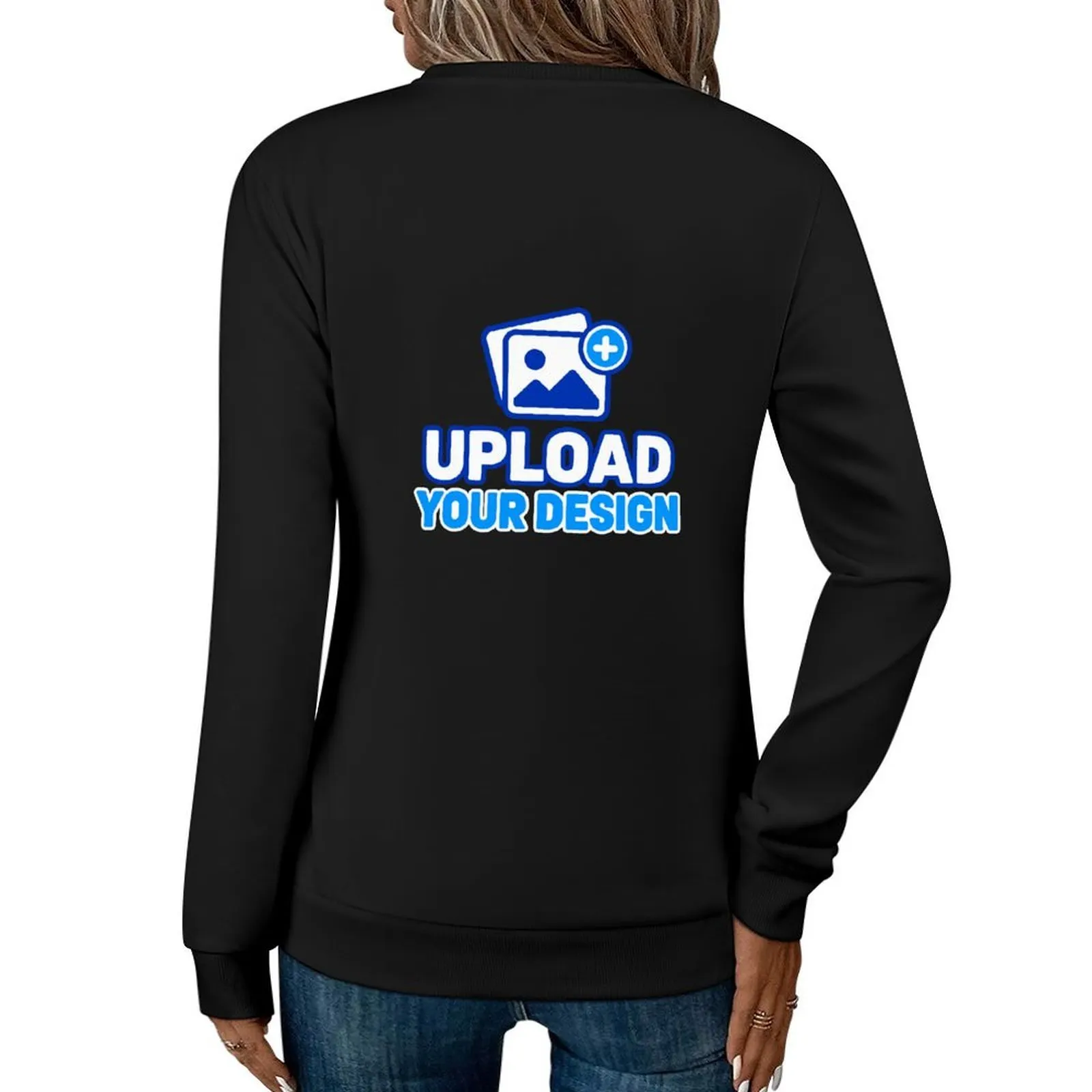 Back-Print Cotton Fleece Pullover Sweatshirt &ndash; personalized print product image