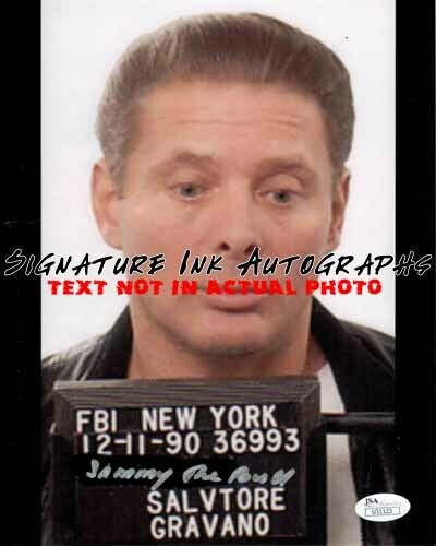 SAMMY THE BULL GRAVANO SIGNED 8x10 Photo Poster painting AUTOGRAPHED AUTO MOBSTER MOB reprint