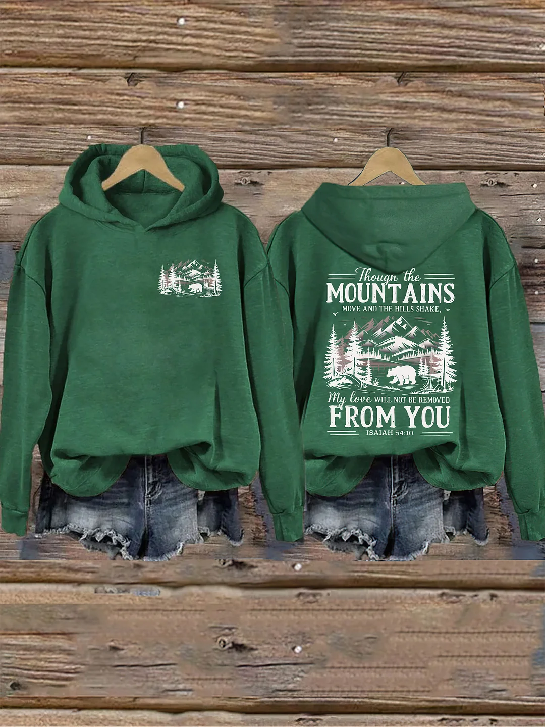 Though The Mountains Move Vintage Hoodie