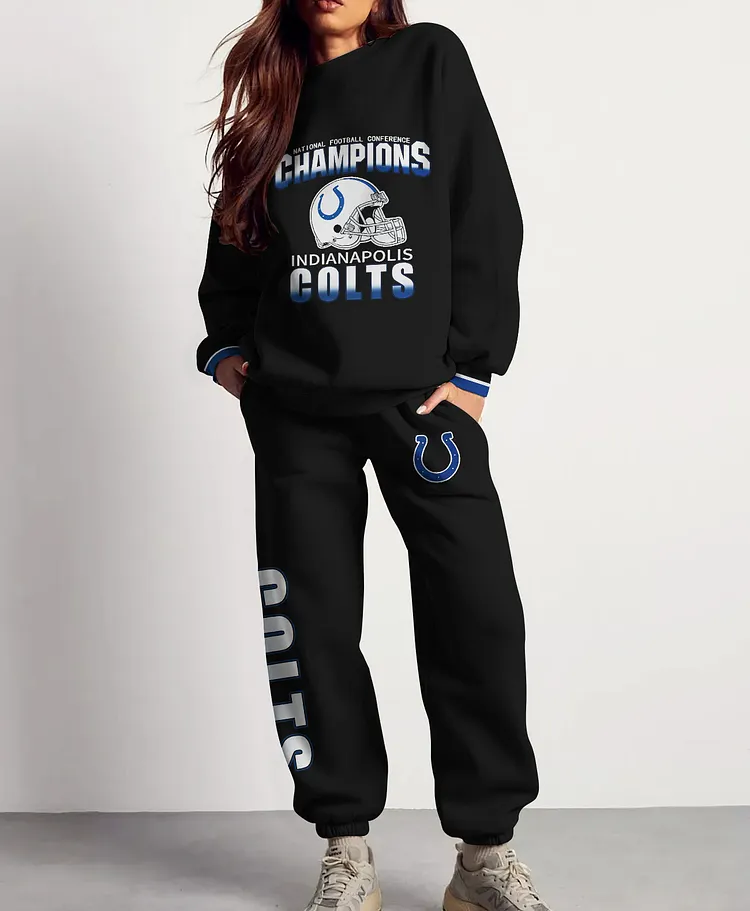 Indianapolis Colts 3D sweatsuit and sweatpants 2 piece outfits
