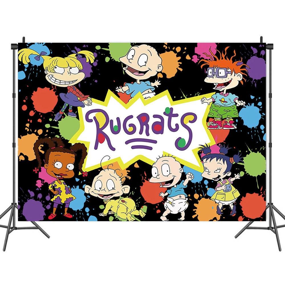 Rugrats Backdrop Curtain Birthday Background Photo Booth Stand Party Wall