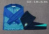Joyfball 2024/2025 Brazil Half-Pull Training Suit Royal Blue Football Shirt 1:1 Thai Quality