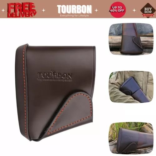 pornhint Pornhint Tourbon Leather Rifle Shotgun Butt Cover Recoil Pad Shooting Shoulder Protector??? New