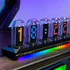 RGB digital tube clock Nixie tube clock IPS color screen digital clock DIY analog digital tube desktop digital clock decoration gift