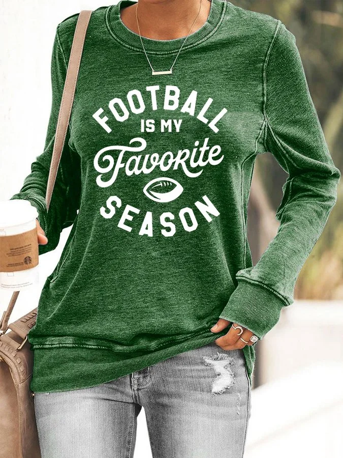 Football is My Favorite Season Prind Casual Sweatshirt socialshop