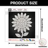 DIY Pearl Painting Sunflower for Home Wall Decor(25x25cm)