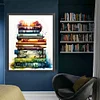 (Stamped/Counted) Stack Of Books-11CT Cross Stitch 60*70cm/23.62*27.56in(Big Size)