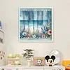 Seaside Wood Panel Painting-11CT Stamped Cross Stitch 40*40cm