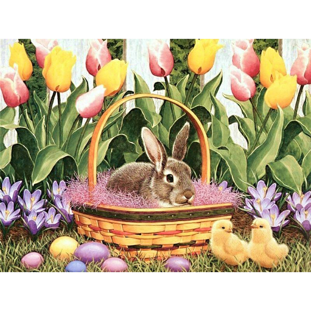 

Easter Bunny - Round Drill Diamond Painting - 50*40CM, 501 Original