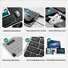 Wireless Bluetooth Keyboard and Mouse Set, Rechargeable, Mini Portable, Silent, Suitable for Apple iPads and Tablets