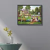 （AB/Round Drills)Quiet Countryside-Full  Diamond Painting 50*40CM