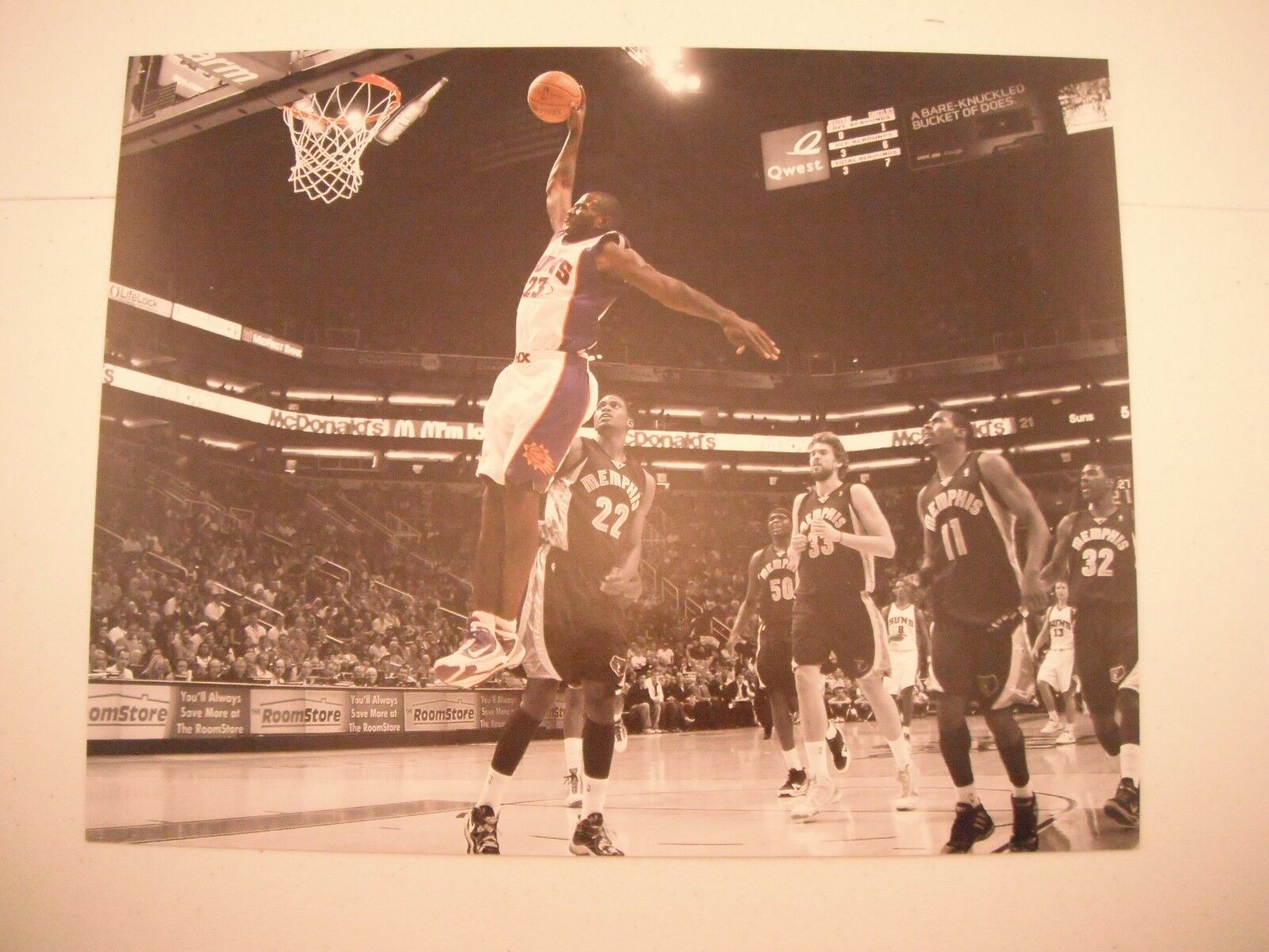 Jason Richardson Phoenix Suns Live Action Basketball NBA 11x14 Photo Poster painting