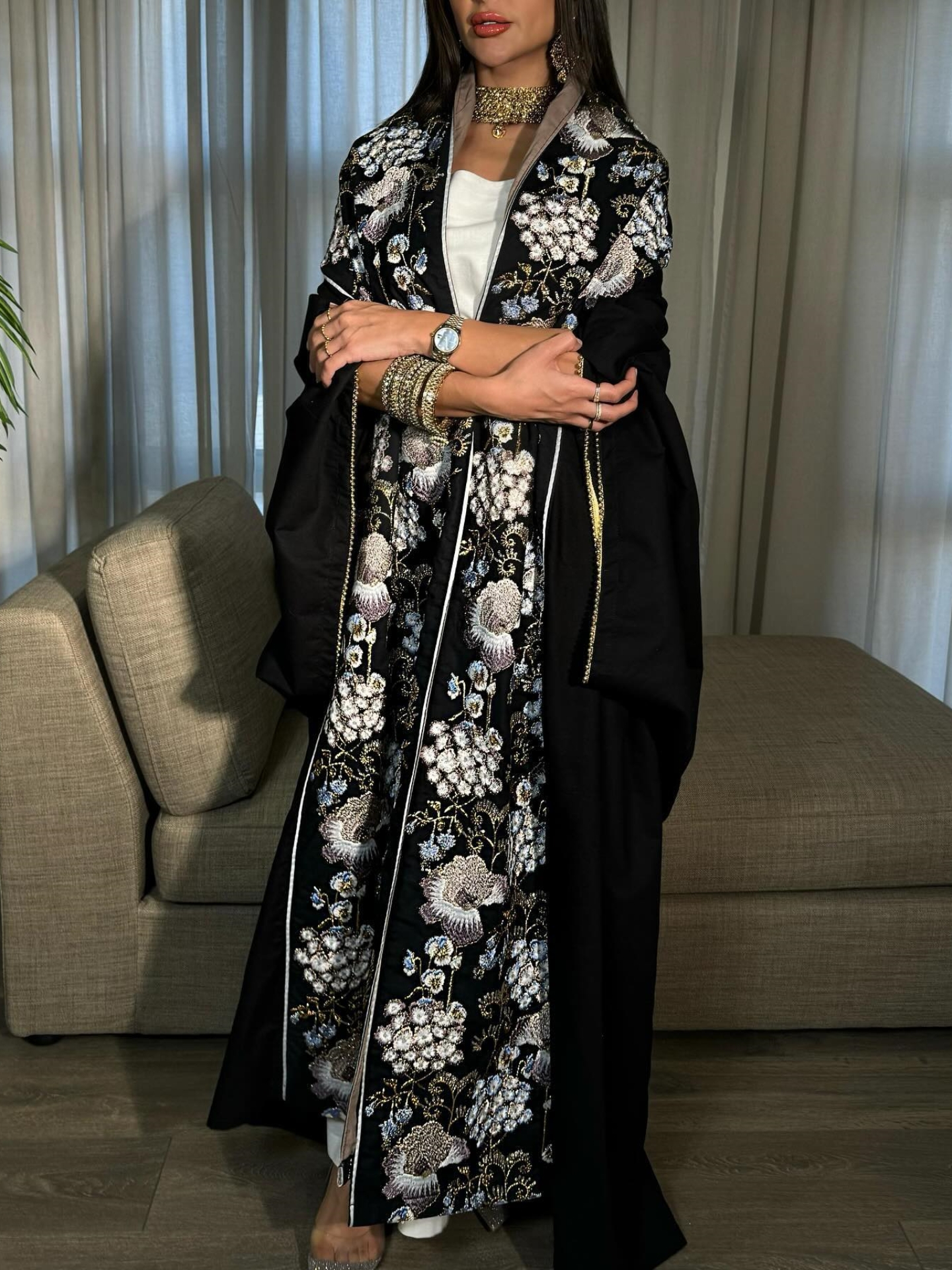 Elegant and Sophisticated Loose Jacket and Simple Inner Dress Set | Oxredo Shop Ramadan Sale