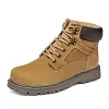 Real Leather Vintage Combat Boots / Men's Motorcycle Military Shoes