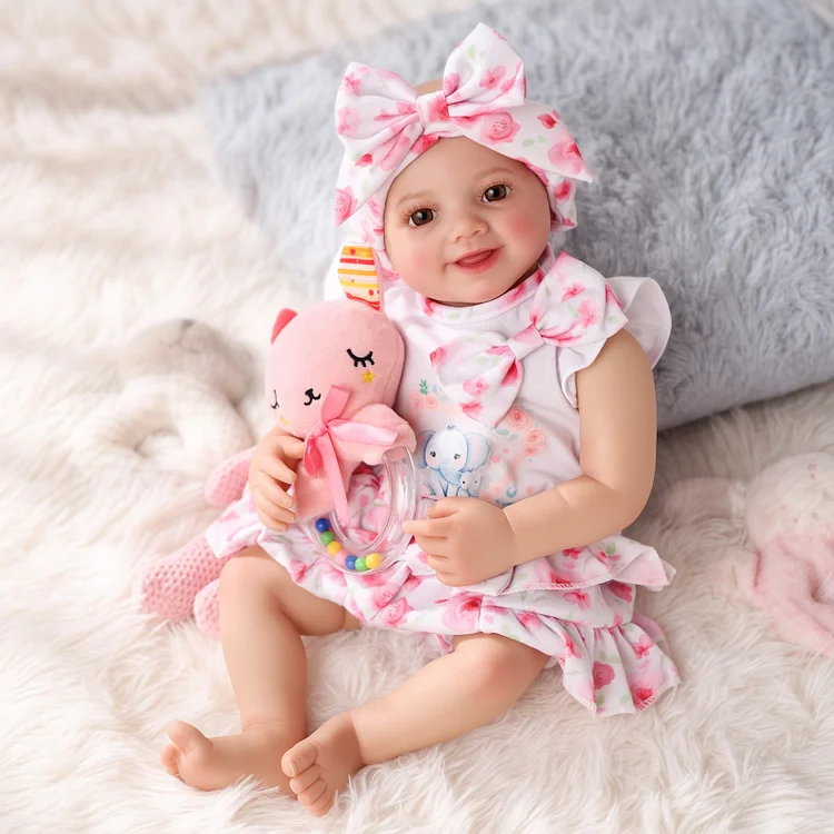 Babeside Smiling Reborn Baby Sunny&nbsp;17'' Little Infant Girl Love Around Mom&lsquo;s Side