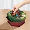 5D DIY Diamond Art Painting Snack Storage Box with Lid Wood Container (Flower)