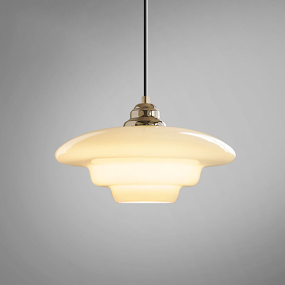 Modern Minimalist Nordic Cream White Glass Pendant Lights