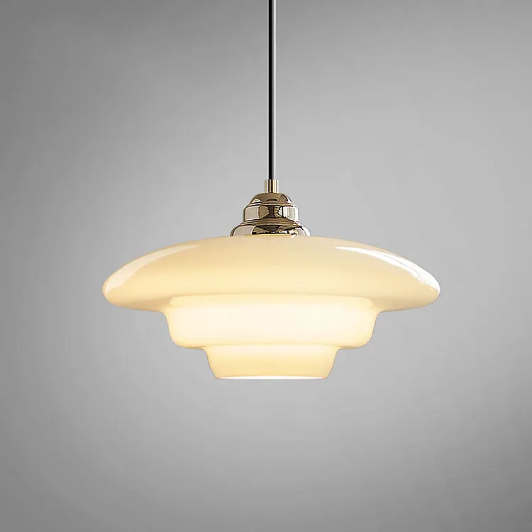 Modern Minimalist Nordic Cream White Glass Pendant Lights