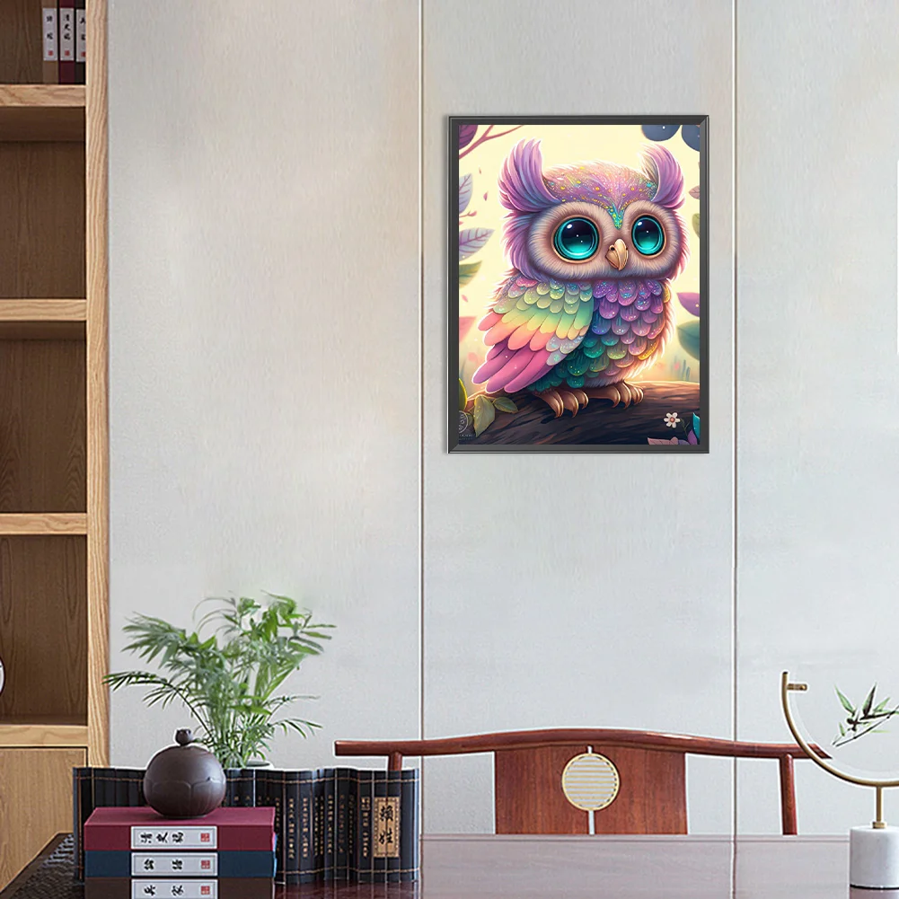 Diamond Painting - Full Round Drill - Owl(30*40cm)