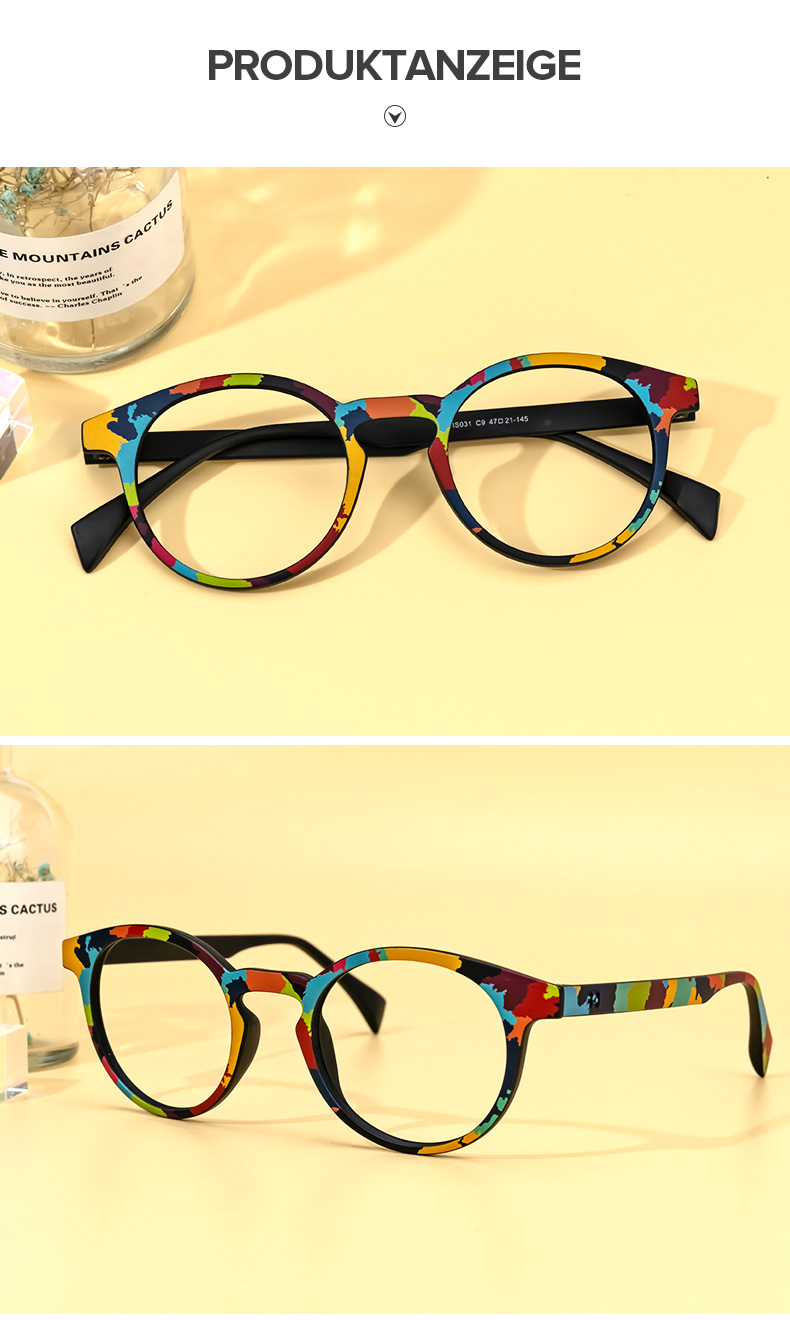 Minne Bunt Rund Brille