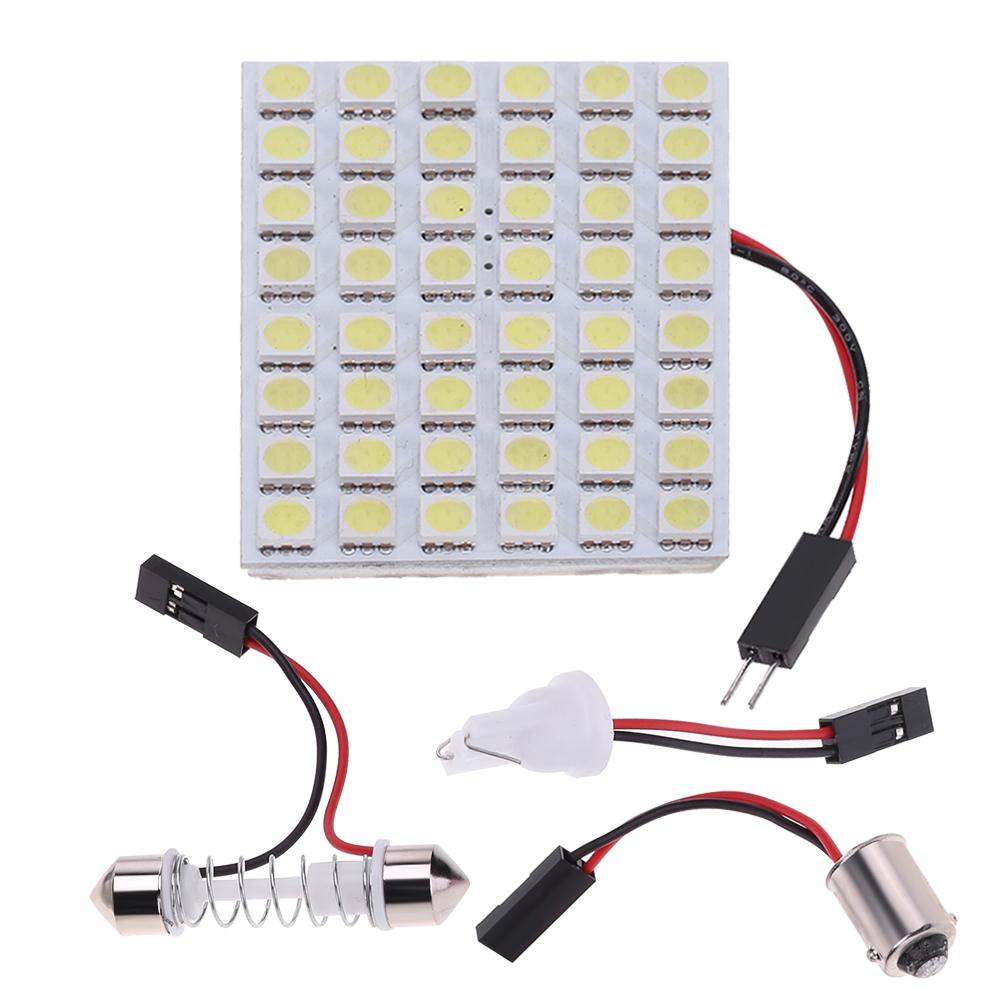 

DC 12V T10 5050 48SMD LED Panel Car Interior White Light Festoon Dome Lamp, 501 Original