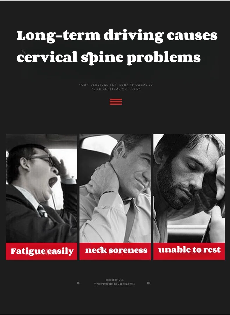 Brand new upgraded suede car headrest lumbar support neck pillow