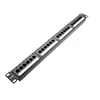 12/24 Ports Network Tool Kit CAT6 Patch Panel RJ45 Networking Wall Mount Rack