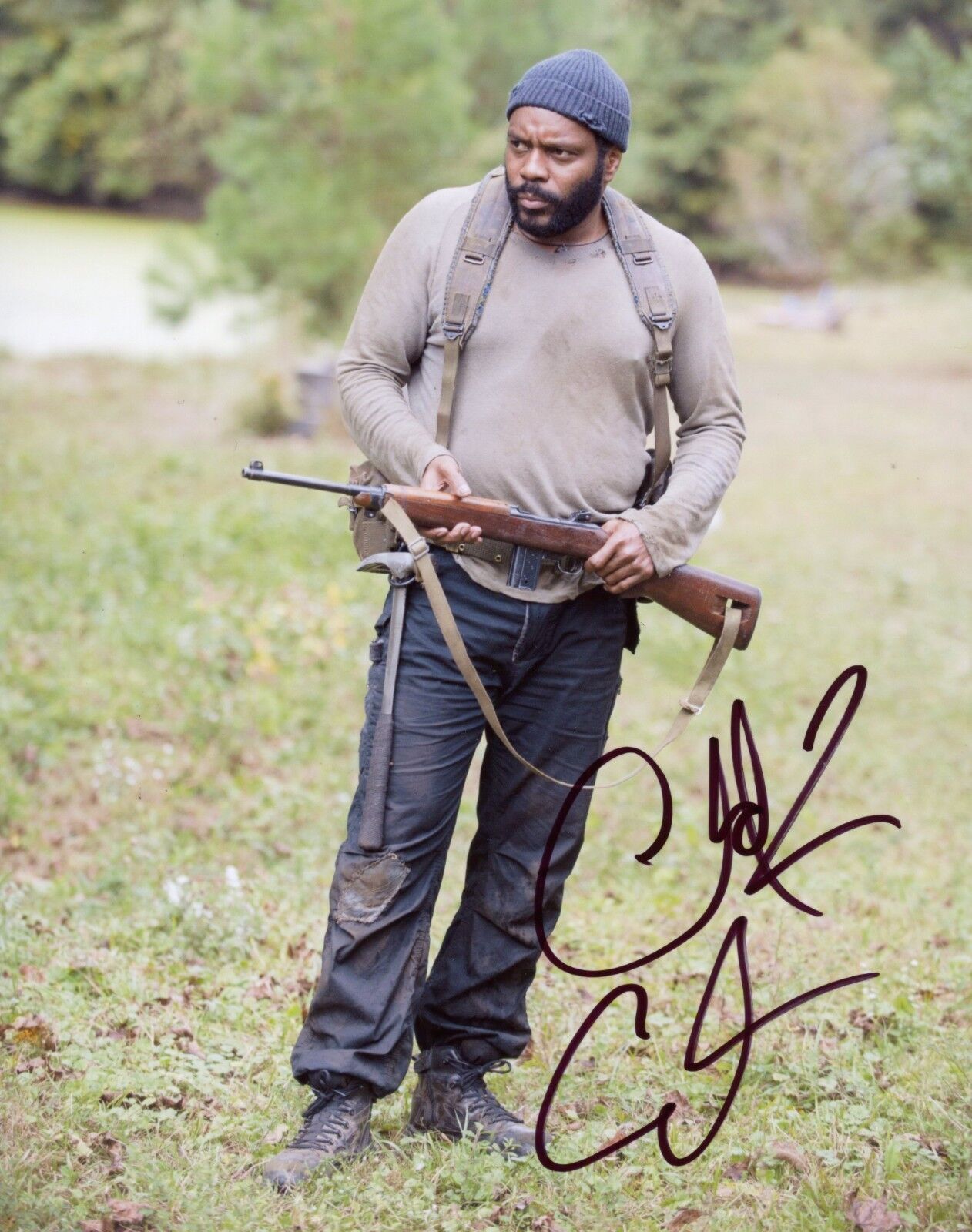 ~~ CHAD L. COLEMAN Authentic Hand-Signed THE WALKING DEAD