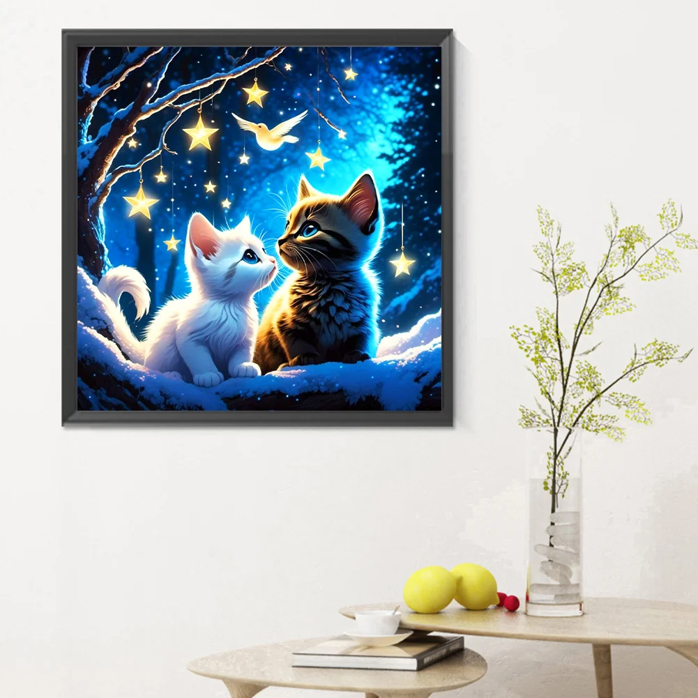 Diamond Painting - Full Round Drill - Cat(Canvas|30*30cm)