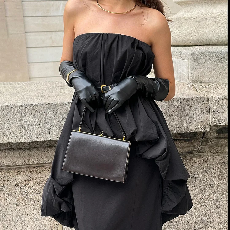 Sexy Off-the-shoulder Tube Top Irregular Hem Top