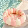 Inflatable Swimming Pool Blow-Up Pool Portable for Indoor Outdoor (Pink 120#)