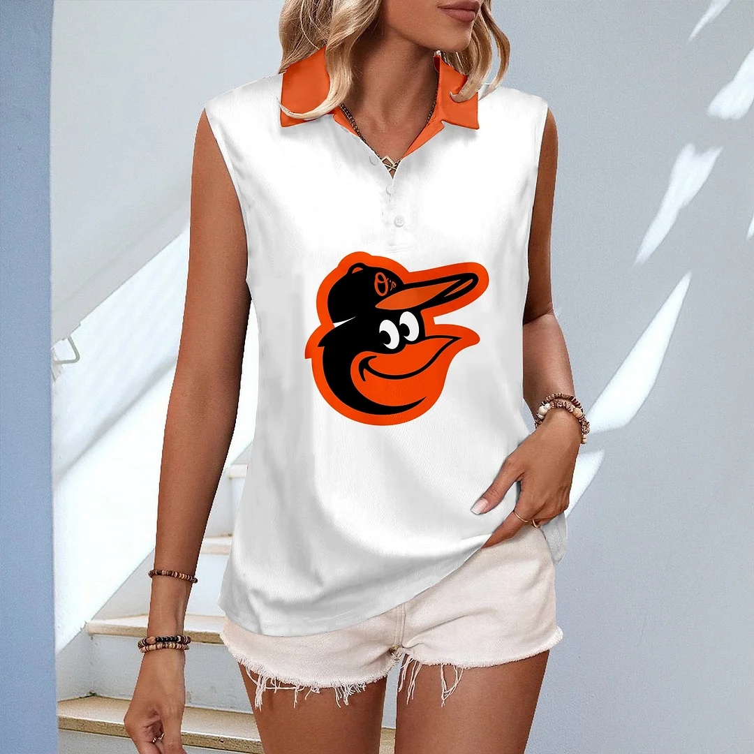  Women's V-neck Sleeveless Casual Polo Vest