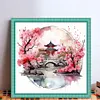 Pavilions-11CT Stamped Cross Stitch 40*40cm/15.75*15.75in