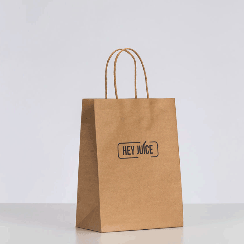 Custom Brown Paper Kraft Bags 7.85" x 4.3" x 10.6"