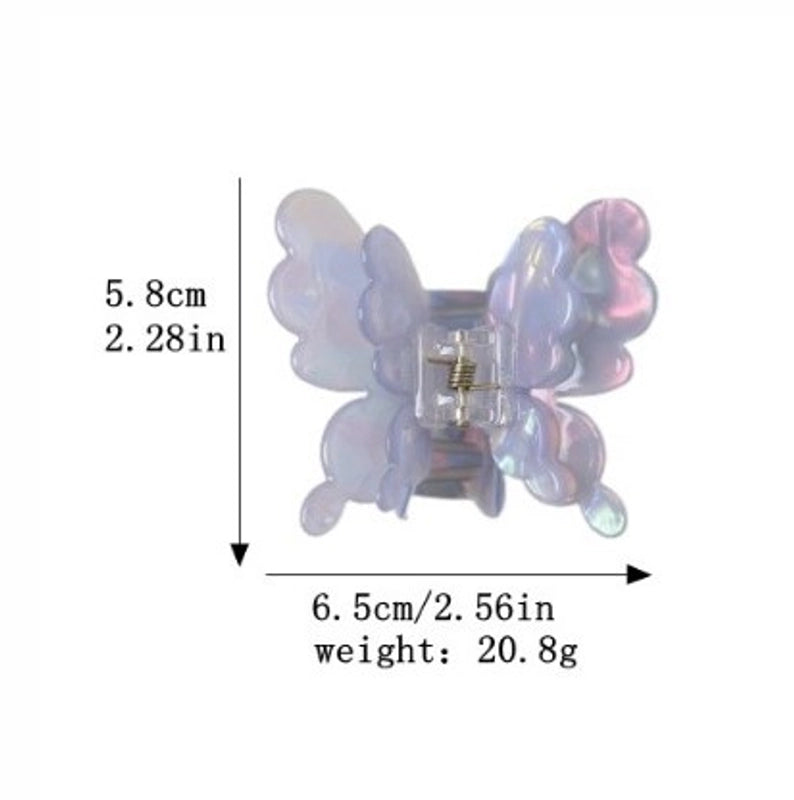 Women’s Minimalist Butterfly Acetic Acid Sheets Handmade Hair Claws