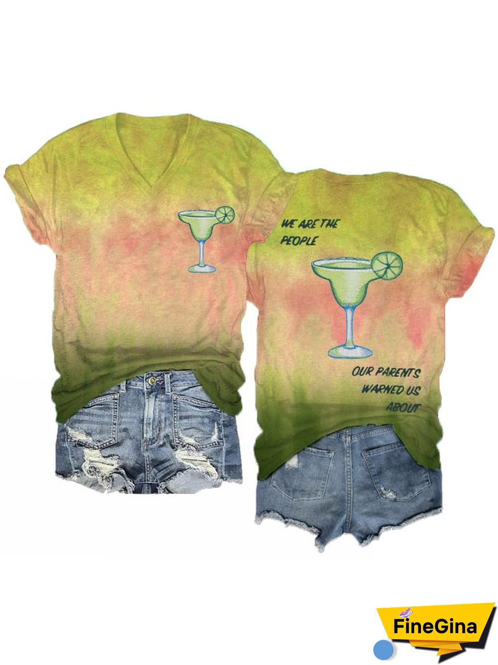 Women's We are the people our parents warned us about V-neck T-shirts