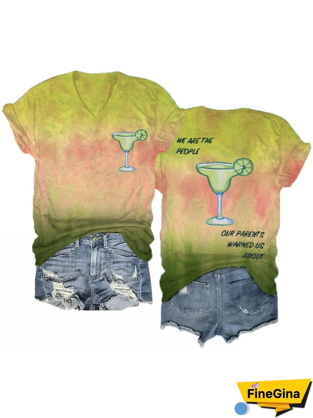 Women's We are the people our parents warned us about V-neck T-shirts