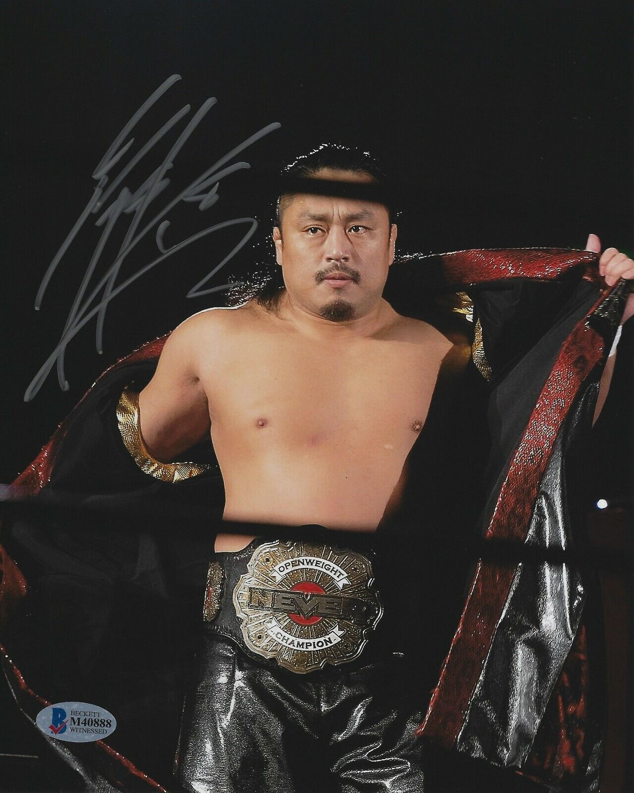 Hirooki Goto Signed 8x10 Photo Poster painting BAS Beckett COA New Japan Pro Wrestling Picture 8