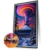 >SALE<5D DIY Full Round Drill Diamond Painting Volcano Kit Home Decor Art Craft40x70cm