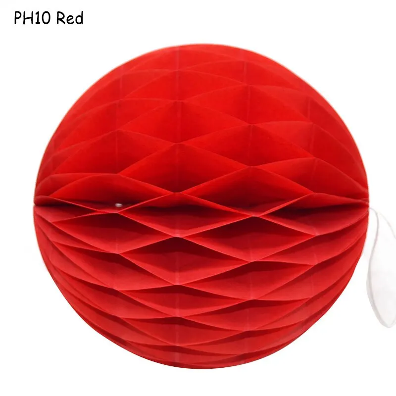 1Pcs 2 -12 Chinese Round Hanging Paper Honeycomb Flowers Balls Crafts Party Wedding Home DIY Decoration Paper Lantern Pompom