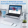 Acrylic Monitor Stand Clear Monitor Riser Desk Laptop Stand Riser Computer Stand