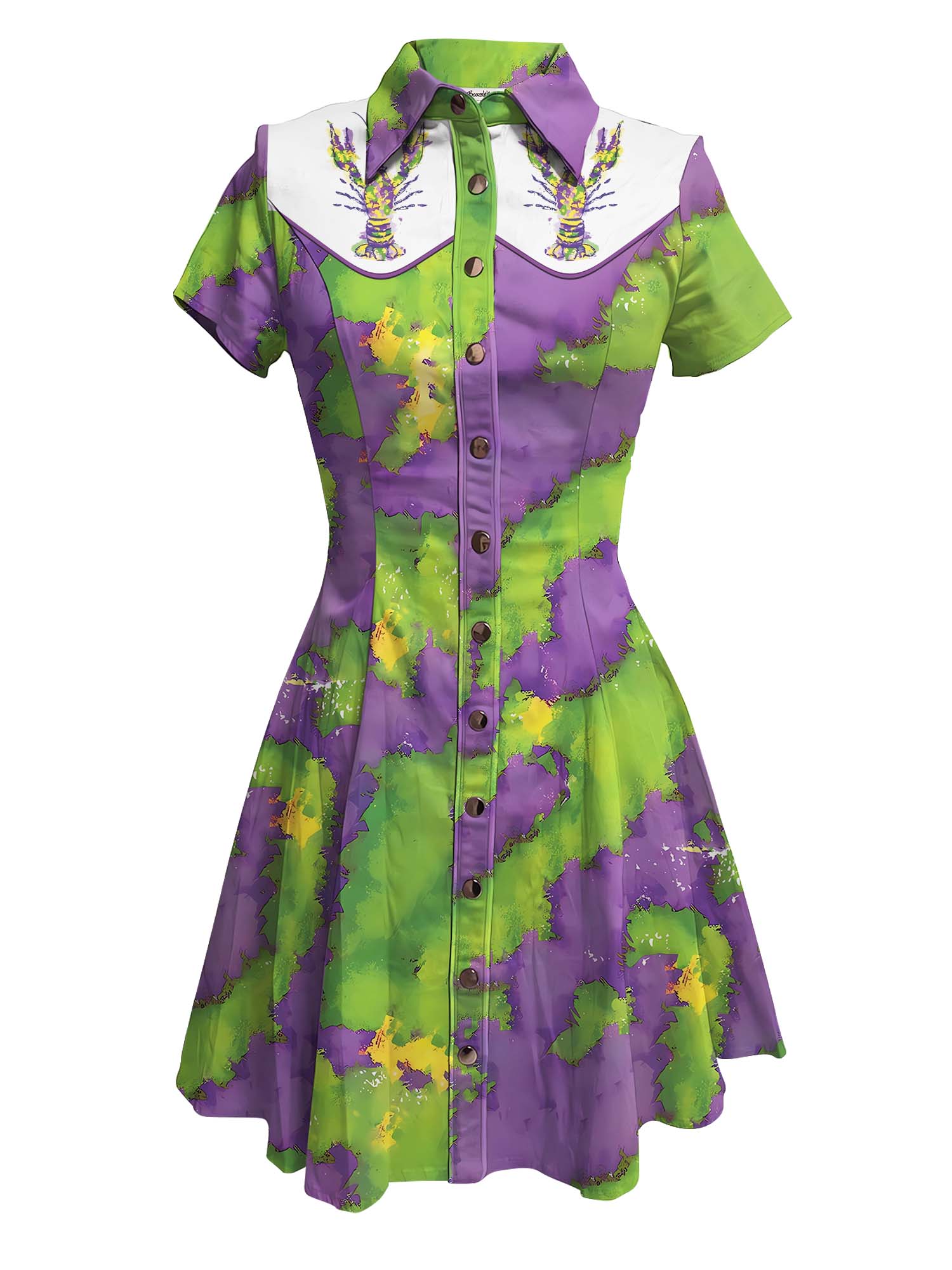 Mardi Gras Lobster - 100% Cotton Dress