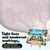 Beach Turtles-Framed oil painting by numbers 40*30CM