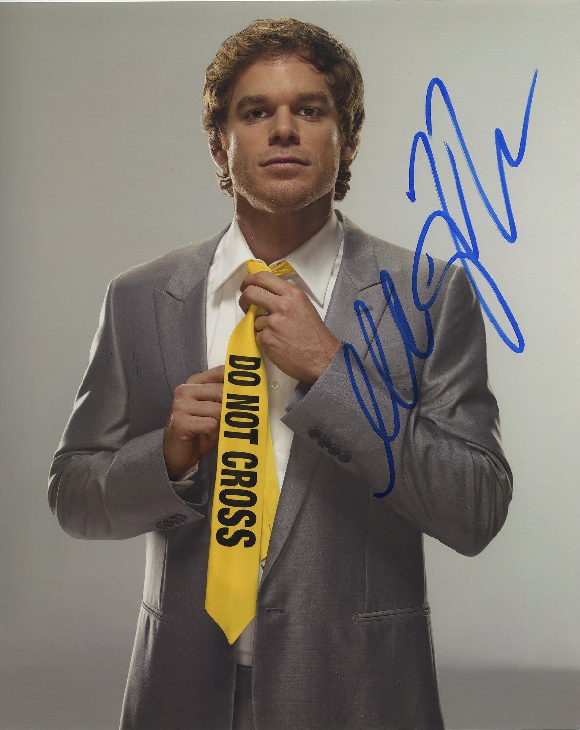 MICHAEL C. HALL SIGNED AUTOGRAPHED DEXTER COLOR Photo Poster painting