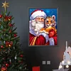 Diamond Painting-DIY Full Round Drill Santa and Tigers