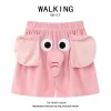 Ugly fish pink elephant snot piggy Dumbo pajama shorts